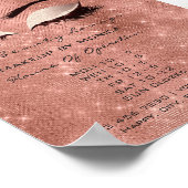 Lashes Makeup Artist Glitzer Beauty Rose Park Poster (Ecke)