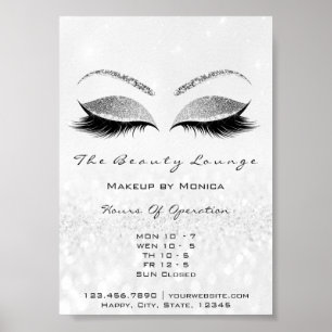 Lashes Makeup Artist Glitzer Beauty Salon Glitzer Poster