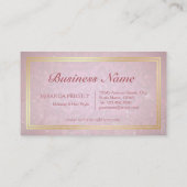 Lashes Makeup Artist Gold Script Loyalty Punch Treuekarte (Rückseite)