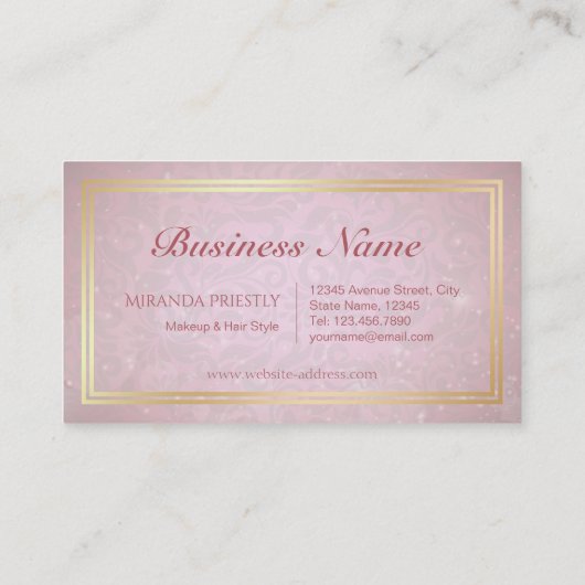 Lashes Makeup Artist Gold Script Loyalty Punch Treuekarte (Rückseite)