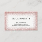 Lashes Makeup Artist Long Eyelash Extensions Visitenkarte (Rückseite)