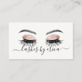 Lashes Makeup Artist Long Eyelash Extensions Visitenkarte (Vorderseite)