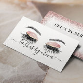 Lashes Makeup Artist Long Eyelash Extensions Visitenkarte