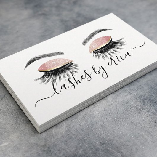 Lashes Makeup Artist Long Eyelash Extensions Visitenkarte