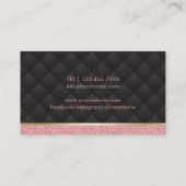 Lashes Makeup Artist Luxury Eyelash Extensions Visitenkarte (Rückseite)