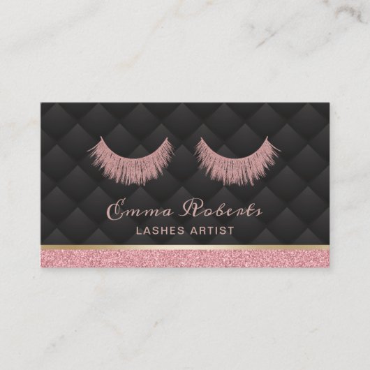 Lashes Makeup Artist Luxury Eyelash Extensions Visitenkarte (Vorderseite)