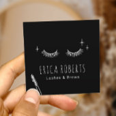 Lashes Makeup Artist Minimalistisch Eyelash Salon Quadratische Visitenkarte