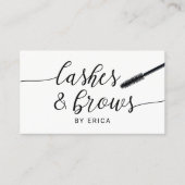 Lashes Makeup Artist Minimalistisch Typografy Salo Visitenkarte (Vorderseite)
