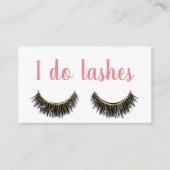 Lashes Makeup Artist Modern Eyelash Loyalty Treuekarte (Vorderseite)