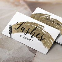 Lashes Makeup Artist Modern Gold Pinselstriche
