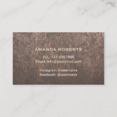 Lashes Makeup Artist Modern Marbour Copper Loyalty Treuekarte (Rückseite)