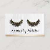 Lashes Makeup Artist Moderne Gold Border Loyalität Treuekarte (Vorderseite)