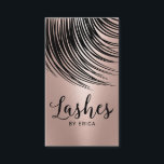 Lashes Makeup Artist Moderne Rose Gold Eyelash Visitenkarte<br><div class="desc">Lashes Makeup Artist Moderne Rose Gold Eyelash Salon Visitenkarten.</div>