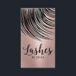 Lashes Makeup Artist Moderne Rose Gold Eyelash Visitenkarte<br><div class="desc">Lashes Makeup Artist Moderne Rose Gold Eyelash Salon Visitenkarten.</div>