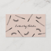 Lashes Makeup Artist Niedlich Eyelash Salon Pink Visitenkarte (Vorderseite)