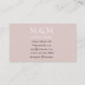 Lashes Makeup Artist Niedlich Lash Bar Brows Pink Visitenkarte (Rückseite)