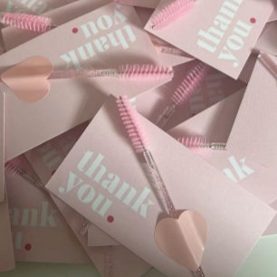 Lashes Makeup Artist Niedlich Lash Bar Brows Pink Visitenkarte
