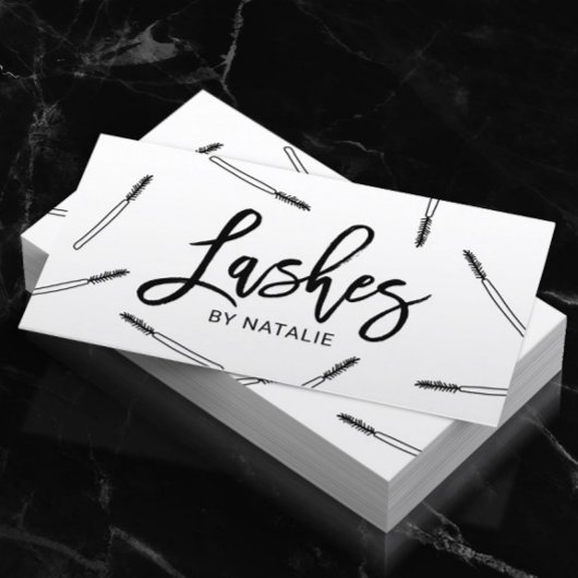 Lashes Makeup Artist Niedlich Mascara Visitenkarte