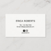 Lashes Makeup Artist Niedlich Zeichnend Blush Pink Visitenkarte (Rückseite)