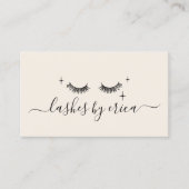 Lashes Makeup Artist Niedlich Zeichnend Eyelash Be Visitenkarte (Vorderseite)