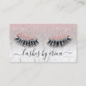 Lashes Makeup Artist Pink Marbella Loyalität Treuekarte (Vorderseite)