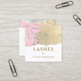 Lashes Makeup artist Quadratische Visitenkarte
