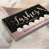 Lashes Makeup Artist Rose Gold Script Loyalty Treuekarte