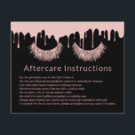 Lashes Makeup Artist Rose Gold Tropfen Aftercare Flyer<br><div class="desc">Lashes Makeup Artist Rose Gold Dripping Aftercare Black Instructions.</div>