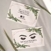 Lashes Makeup Artist Rose Goldene Geometrie Visitenkarte