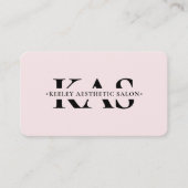 Lashes Makeup Artist Schönheit Ästhetik Pink Moder Visitenkarte (Vorderseite)