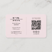 Lashes Makeup Artist Schönheit Ästhetik Pink Moder Visitenkarte (Rückseite)