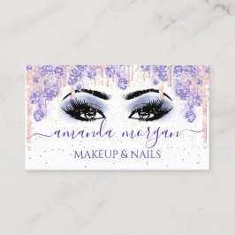 Lashes Makeup Artist Smoky Blue Visitenkarte