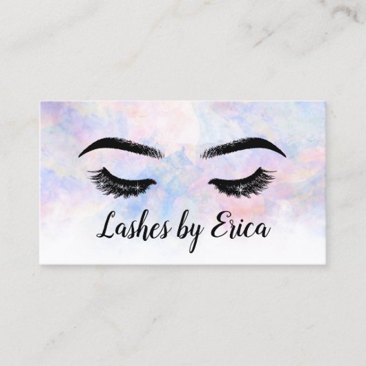 Lashes Makeup Artist Treuekarte (Vorderseite)