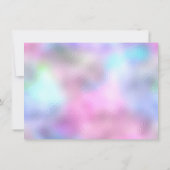 Lashes Makeup Certificate - Geschenk Blau Rosa (Rückseite)