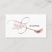 Lashes Makeup Girl Lash Extension QR Code Beauty Visitenkarte (Vorderseite)