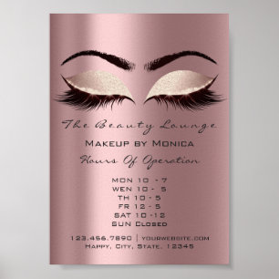 Lashes Makeup Glitzer Beauty Eggplant Spark Poster