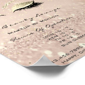 Lashes Makeup Glitzer Beauty Salon Skinny1 Poster (Ecke)