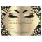 Lashes Makeup Gold Confetti Zertifikat Geschenk