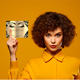 Lashes Makeup Gold Confetti Zertifikat Geschenk