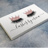Lashes Makeup Rose Gold Crown Eyelash Visitenkarte