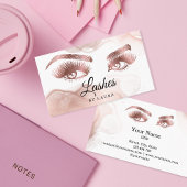 Lashes Makeup Rose Gold Mascara Brows Busin Visitenkarte
