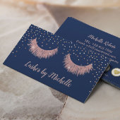 Lashes Makeup Rose Gold & Navy Loyalty Treuekarte