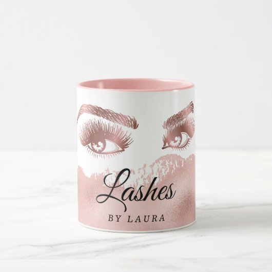 Lashes Makeup Rose Tasse (Zentrum)