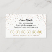 Lashes Makeup Rose Treuekarte (Rückseite)