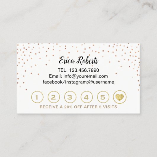 Lashes Makeup Rose Treuekarte (Rückseite)