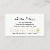 Lashes Makeup Rose Treuekarte (Rückseite)