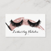 Lashes Makeup Rose Treuekarte (Vorderseite)