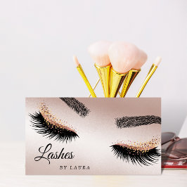 Lashes Makeup Rose Visitenkarte