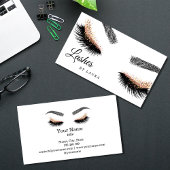 Lashes Makeup Rose Visitenkarte