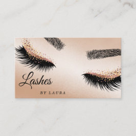 Lashes Makeup Rose Visitenkarte